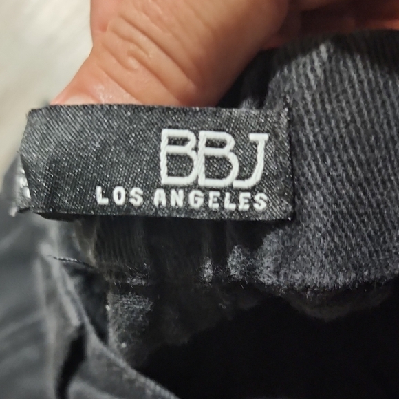 Classic Black Demin Jogger Pants - Picture 3 of 6